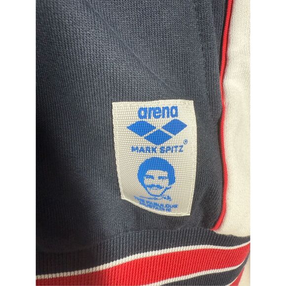 NWT Arena Men's Mark Spitz  Full Zip Jacket Navy-White  Size XS See Description - Picture 5 of 13